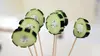 Sucettes de concombre au fromage frais