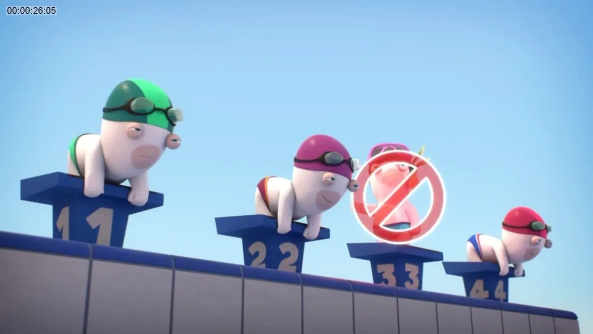 1 minute, 1 sport S01E06 Natation 5 fautes eliminatoires