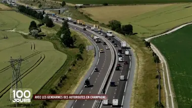 Avec les gendarmes des autoroutes de Champagne