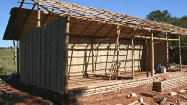 Maisons végétales au Paraguay