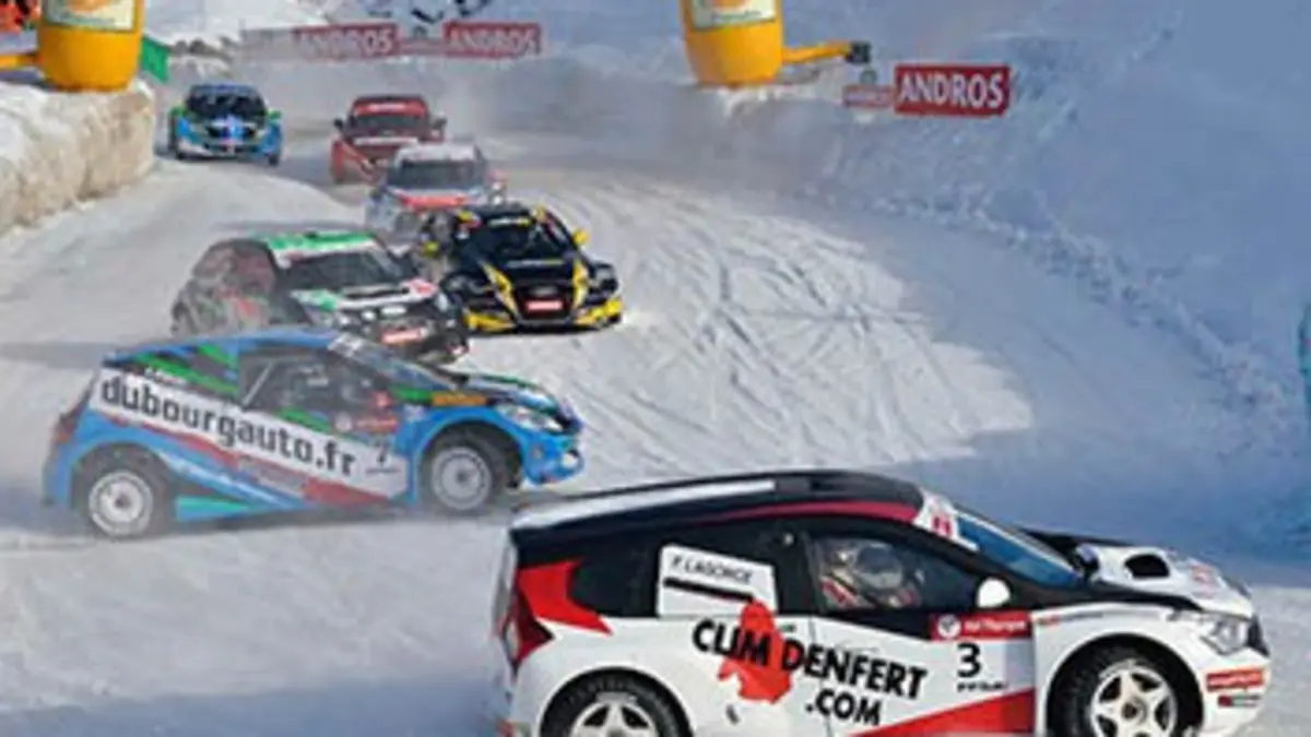 3e manche. 1er jour Course sur glace Trophée Andros 2017/2018
