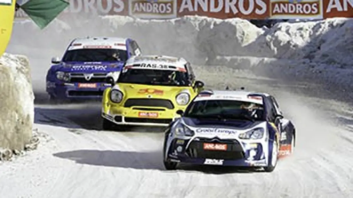 3e manche. Les meilleurs moments Course sur glace Trophée Andros 2015/2016