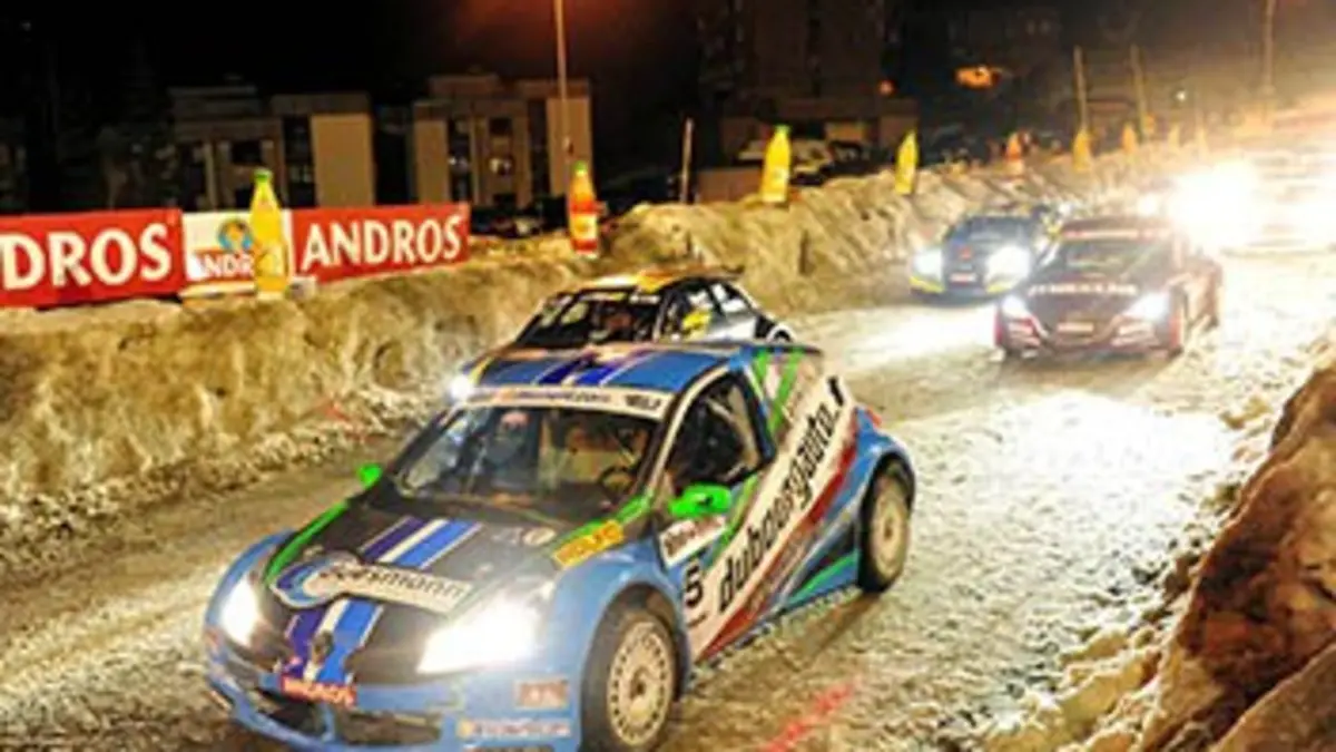 5e manche. 2e course Course sur glace Trophée Andros 2015/2016