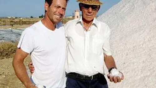 A l'aube dans les salines de Trapani