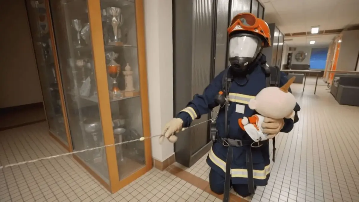 A l'école des pompiers En immersion