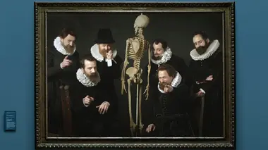 "La leçon d'ostéologie du Dr Sebastiaen Egbertsz", N. Pickenoy : Squelette à vendre