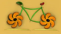 A table T'choupi ! S01E08 Le vélo