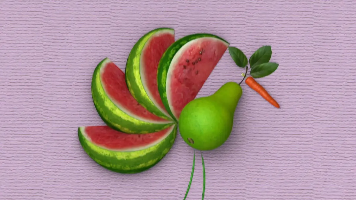 A table T'choupi ! S01E17 Le paon