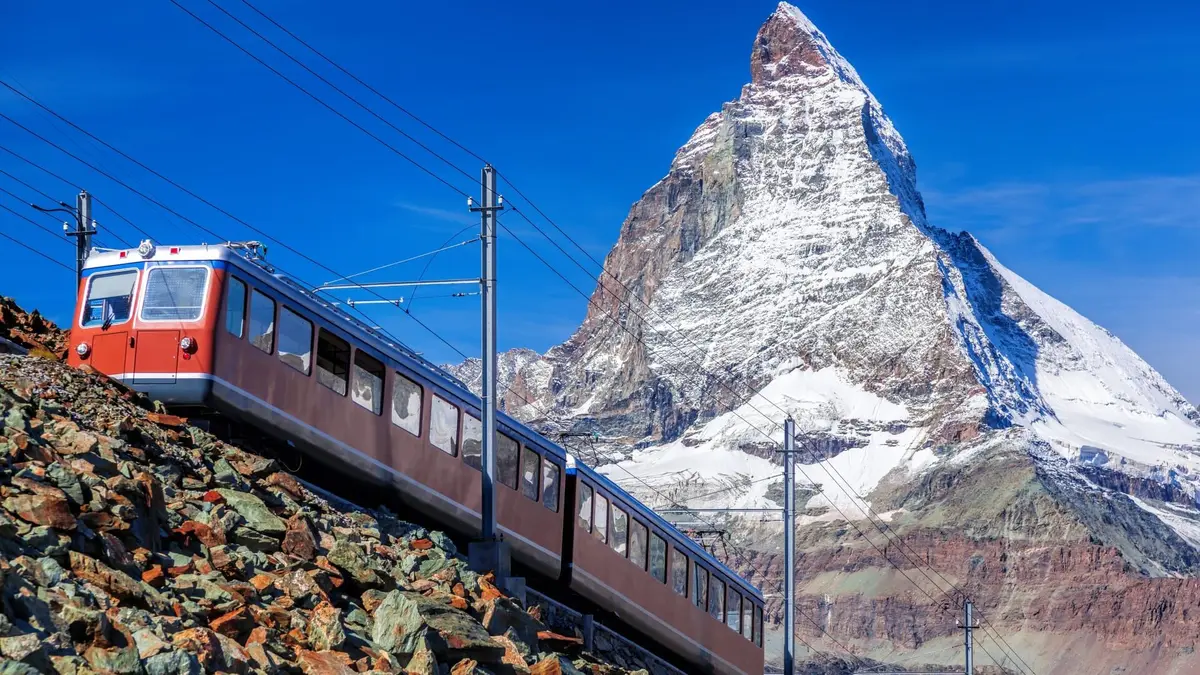 A travers les Cimes : les chemins de fer suisses L'impressionnant train du Gornergrat