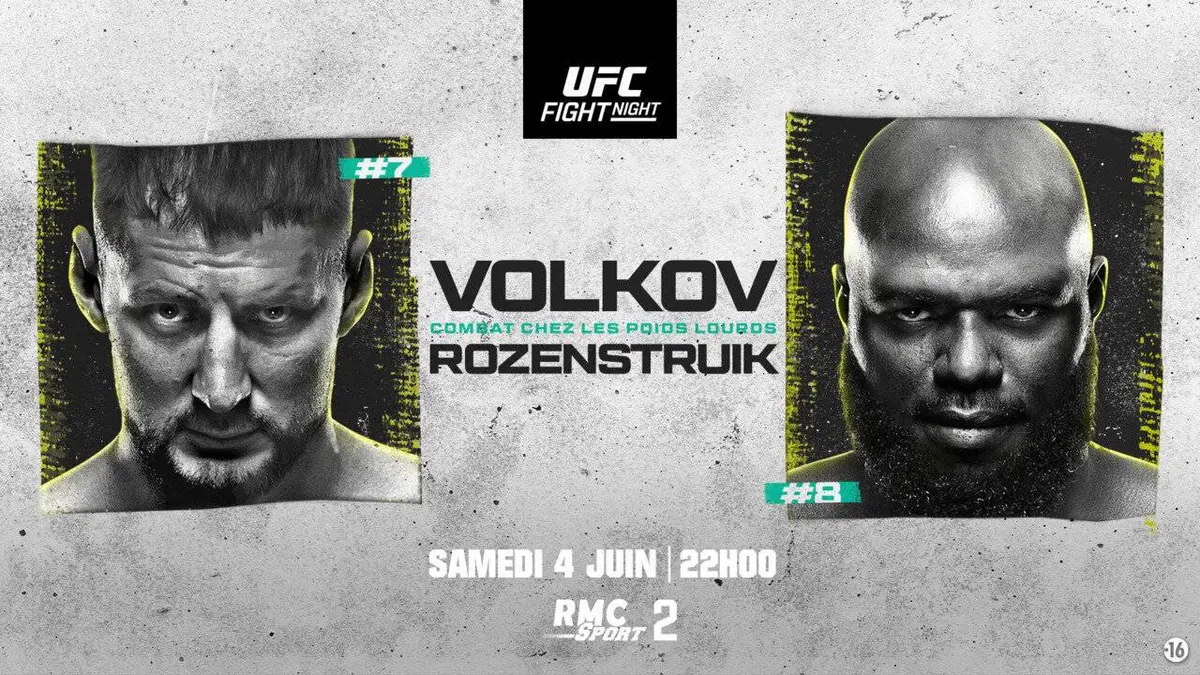 Alexander Volkov / Jairzinho Rozenstruik MMA MMA : Ultimate Fighting Championship 2022