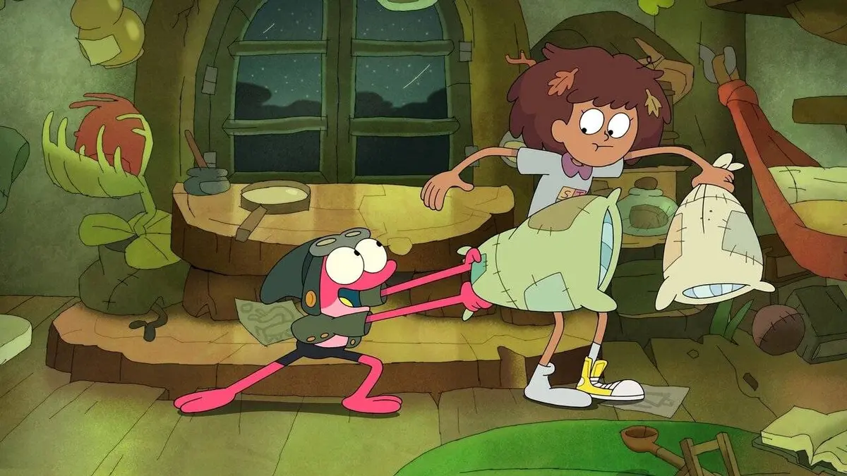 Amphibia S01E02 La canne sacrée et l'arbre maudit / Spranne contre l'inondation