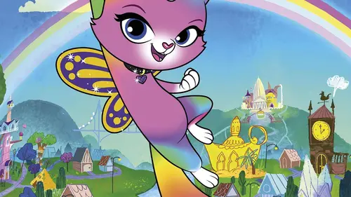 Arc-En-Ciel, Papillon, Licorne, Chaton