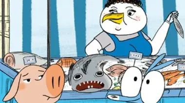 Merci Bisbille. - Jour de marché à Saint-Ampoire. - Le carton d'invitation