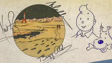L'album dédicacé de Tintin