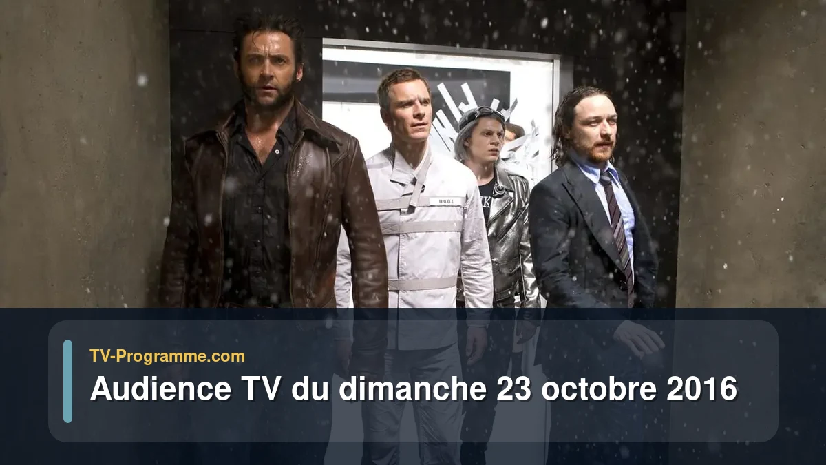 Audiences TV et audimat en prime time du Dimanche 23 octobre 2016