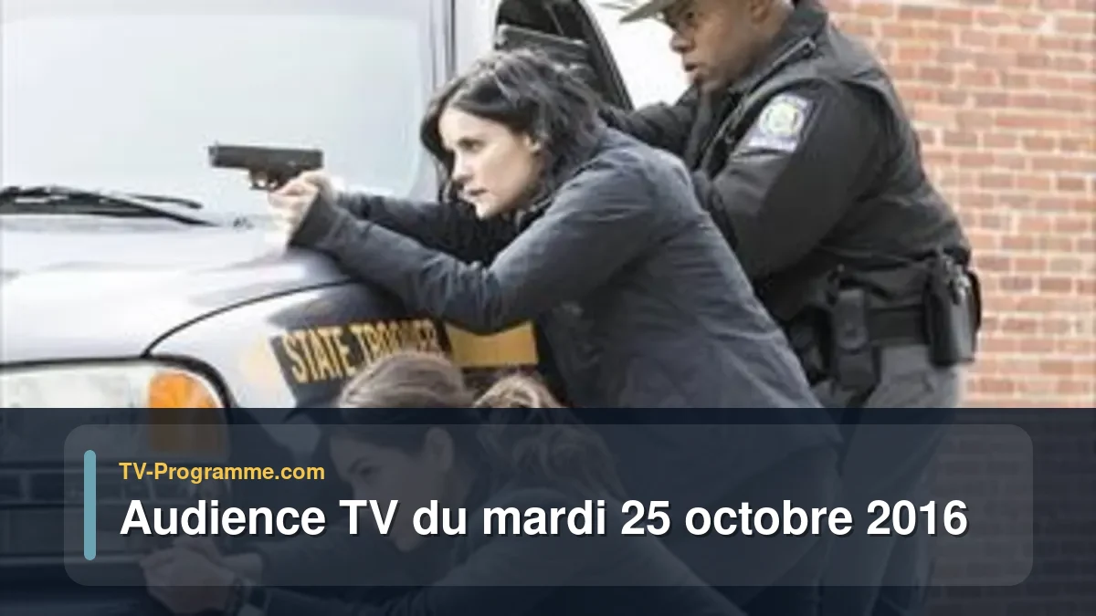 Audiences TV et audimat en prime time du Mardi 25 octobre 2016