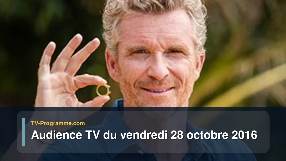 Audiences TV et audimat en prime time du Vendredi 28 octobre 2016