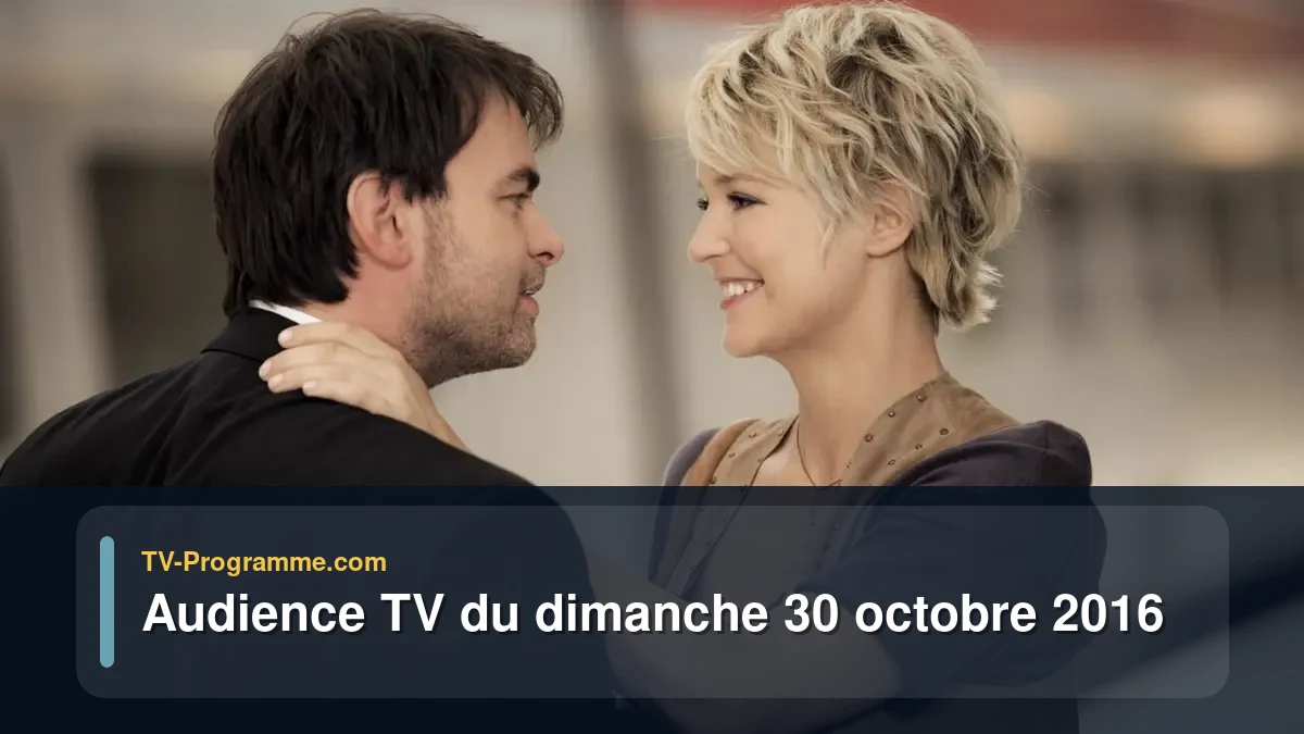 Audiences TV et audimat en prime time du Dimanche 30 octobre 2016