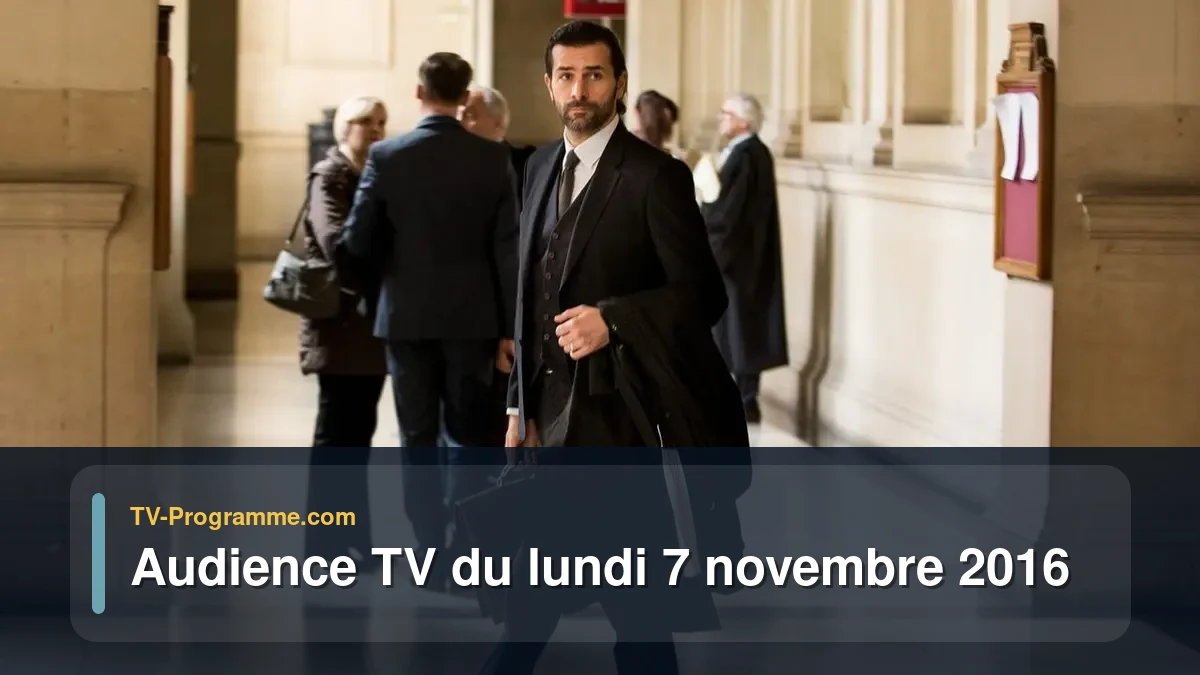 Audience TV du Lundi 7 novembre 2016
