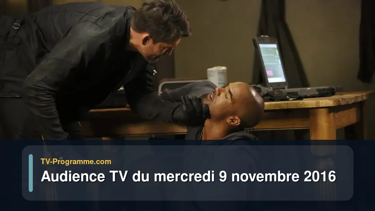 Audience TV du Mercredi 9 novembre 2016