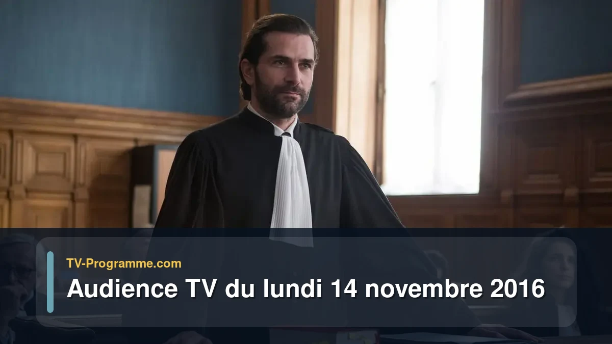 Audience TV du Lundi 14 novembre 2016