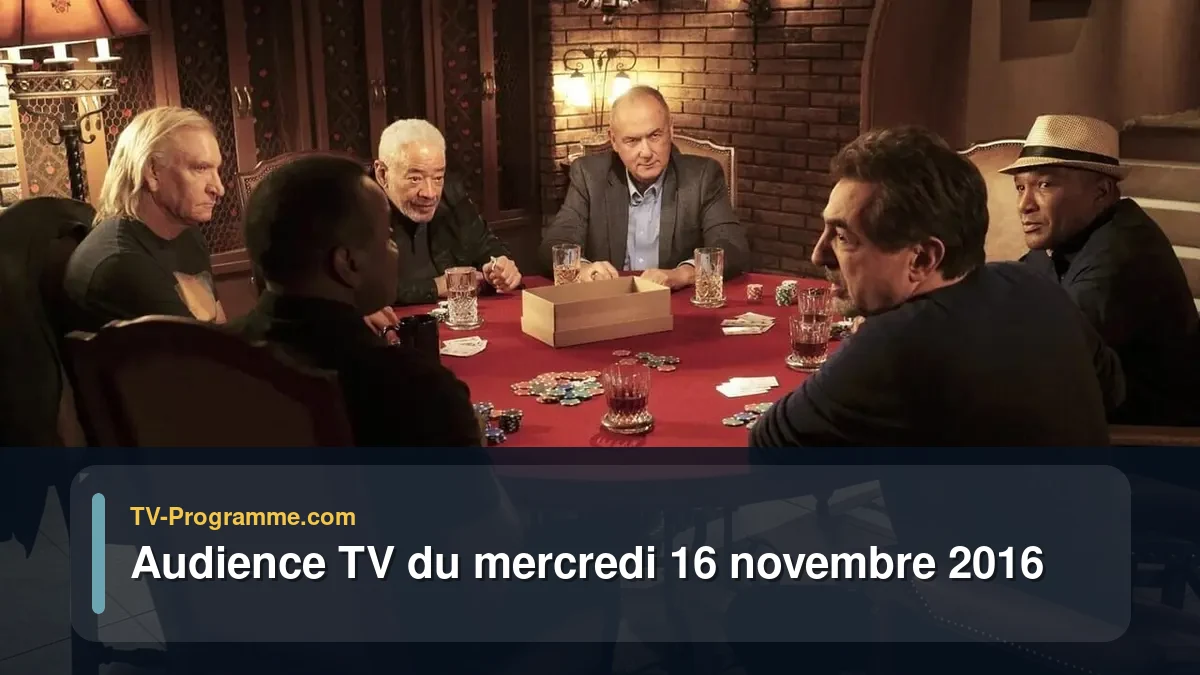 Audience TV du Mercredi 16 novembre 2016