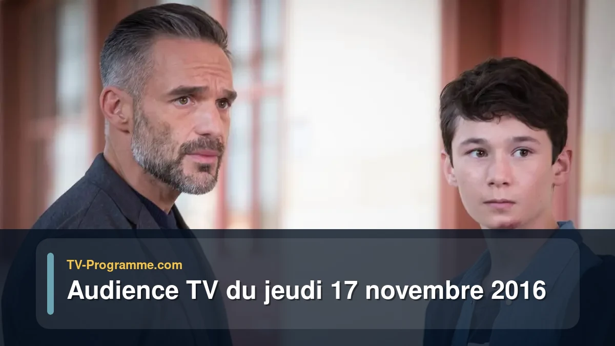 Audience TV du Jeudi 17 novembre 2016