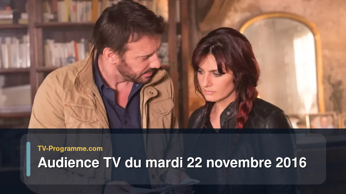 Audiences TV et audimat en prime time du Mardi 22 novembre 2016