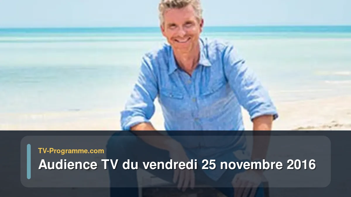 Audiences TV et audimat en prime time du Vendredi 25 novembre 2016