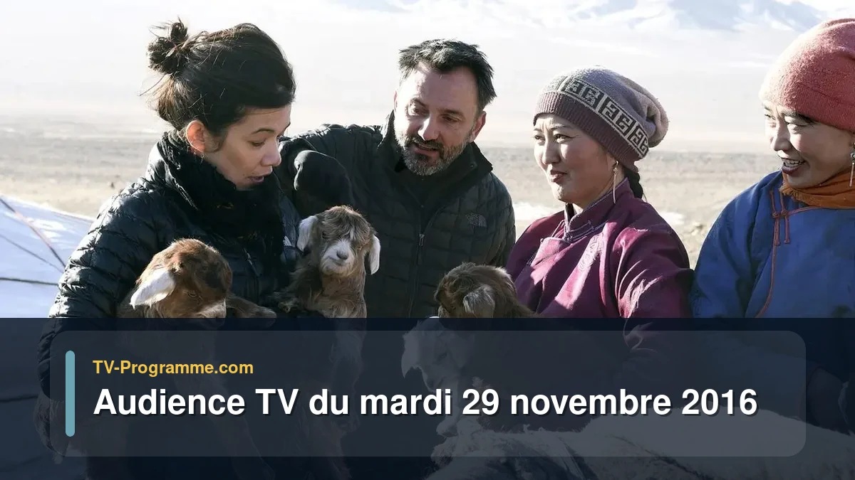 Audiences TV et audimat en prime time du Mardi 29 novembre 2016
