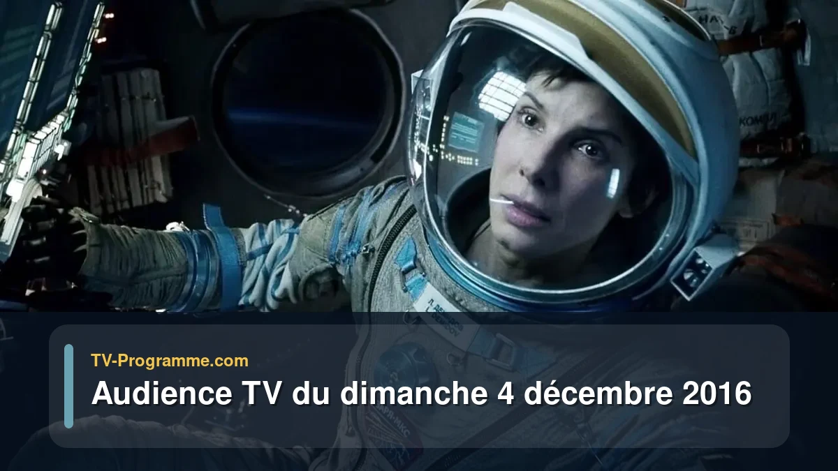 Audiences TV et audimat en prime time du Dimanche 4 décembre 2016