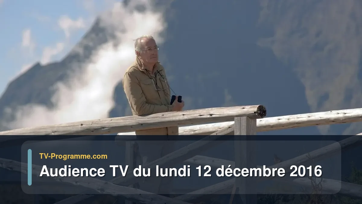 Audiences TV et audimat en prime time du Lundi 12 décembre 2016