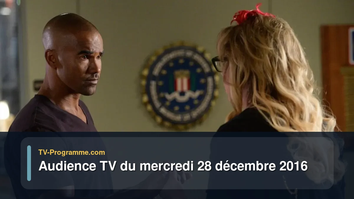 Audience TV du Mercredi 28 décembre 2016