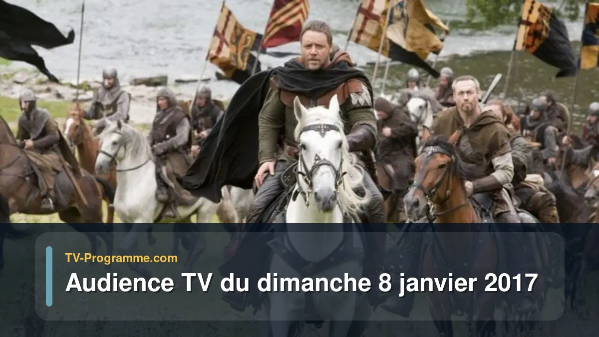 Audiences TV et audimat en prime time du Dimanche 8 janvier 2017