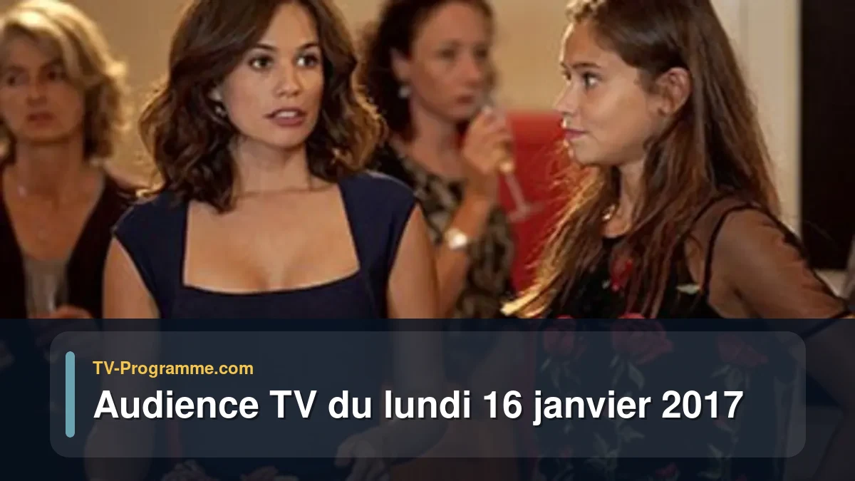 Audience TV du Lundi 16 janvier 2017
