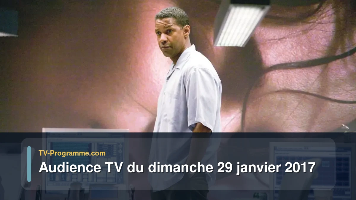 Audiences TV et audimat en prime time du Dimanche 29 janvier 2017