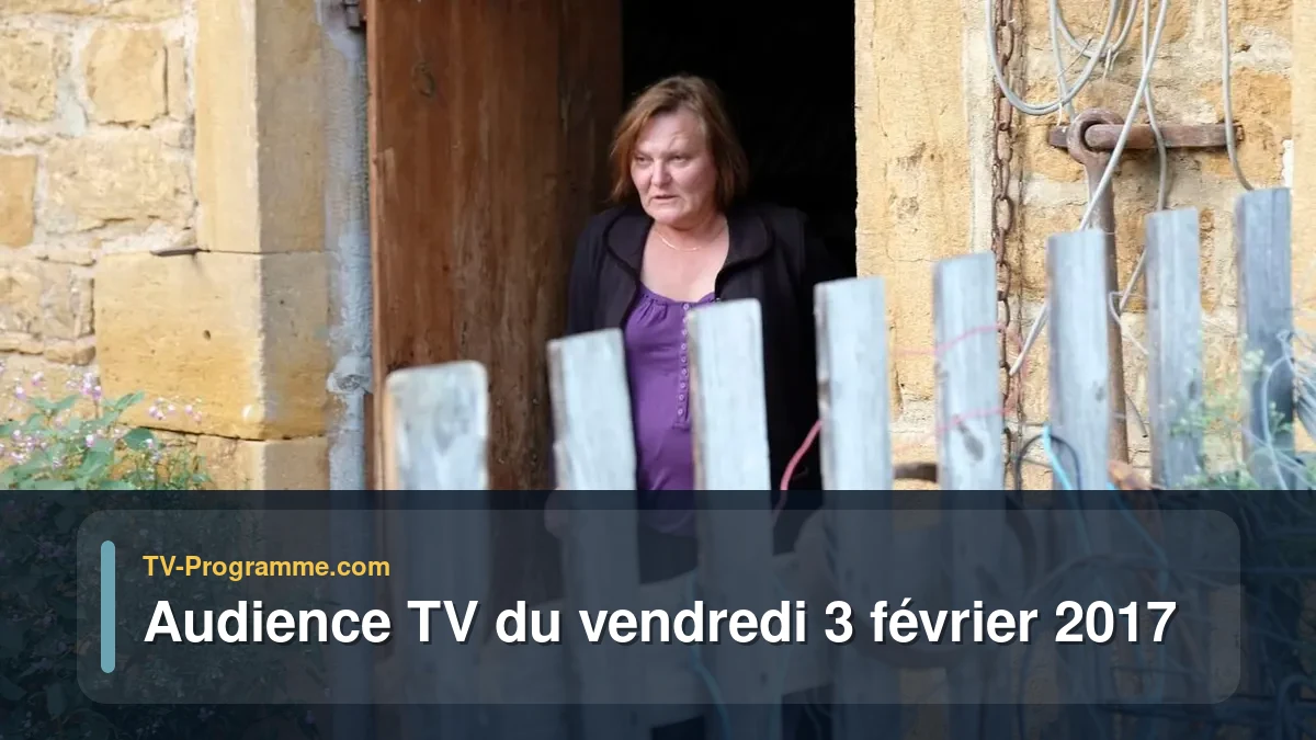 Audience TV du Vendredi 3 février 2017