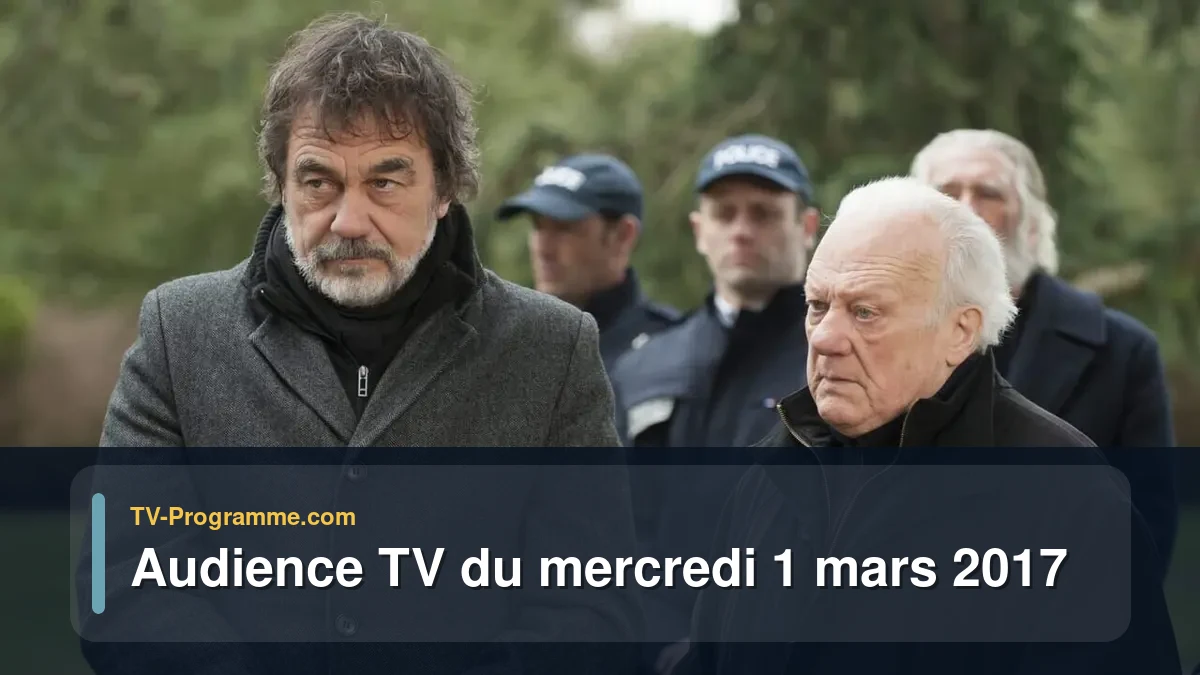Audiences TV et audimat en prime time du Mercredi 1 mars 2017