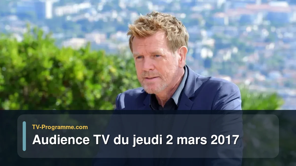 Audiences TV et audimat en prime time du Jeudi 2 mars 2017