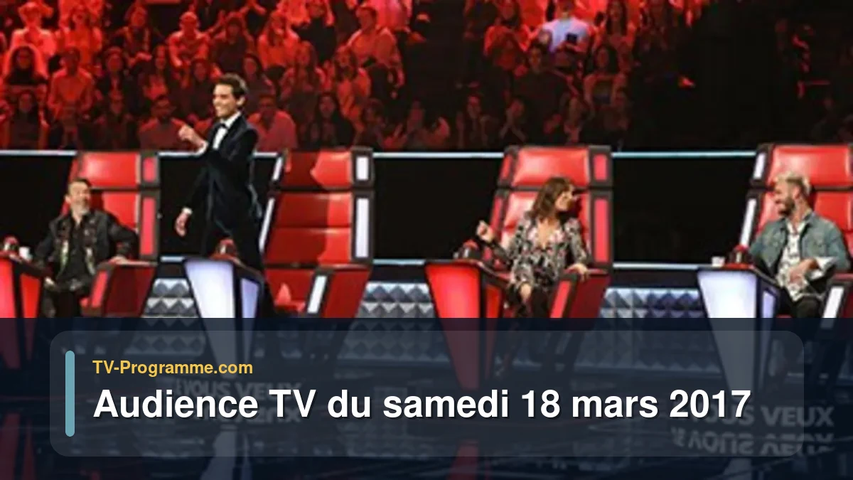 Audience TV du Samedi 18 mars 2017