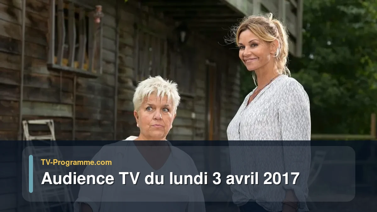 Audiences TV et audimat en prime time du Lundi 3 avril 2017