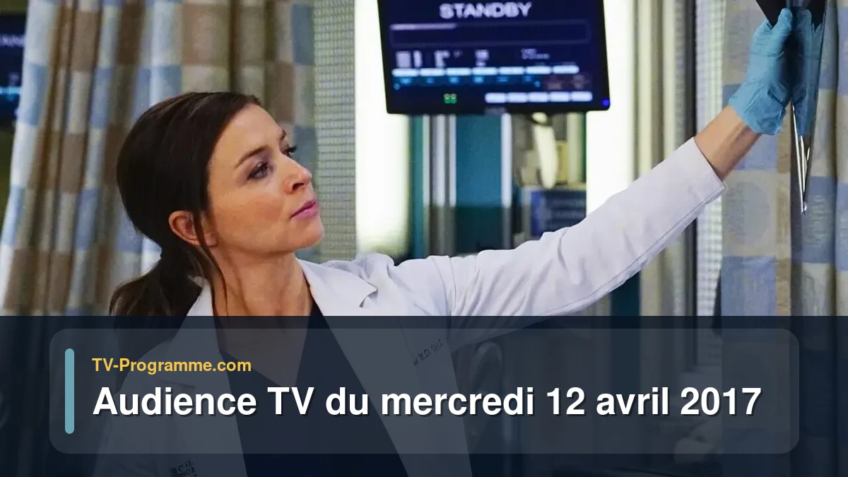 Audience TV du Mercredi 12 avril 2017