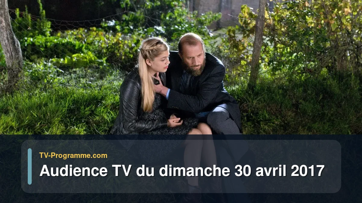 Audiences TV et audimat en prime time du Dimanche 30 avril 2017