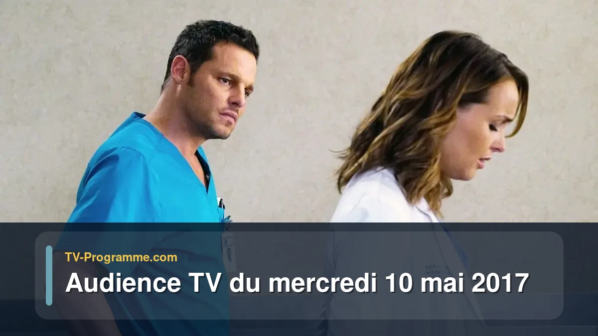 Audiences TV et audimat en prime time du Mercredi 10 mai 2017