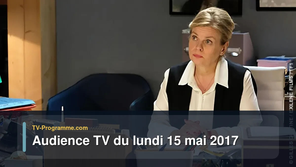 Audiences TV et audimat en prime time du Lundi 15 mai 2017