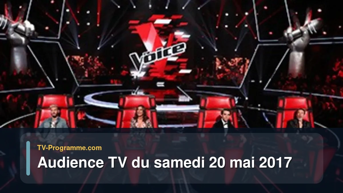 Audience TV du Samedi 20 mai 2017