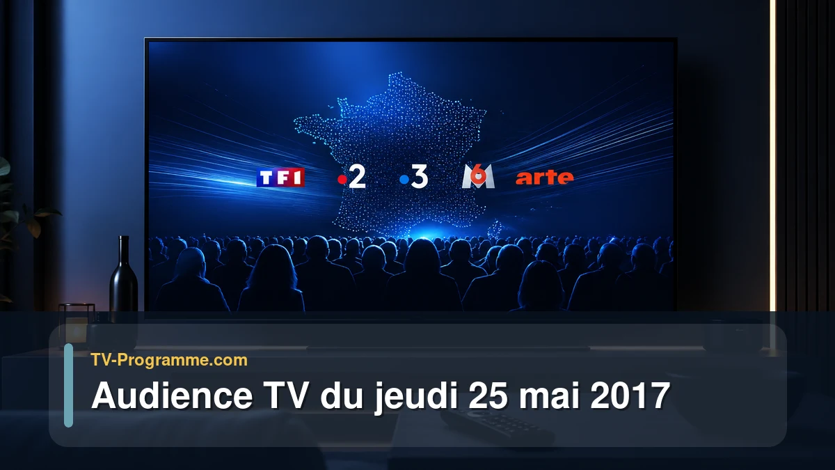 Audiences TV et audimat en prime time du Jeudi 25 mai 2017