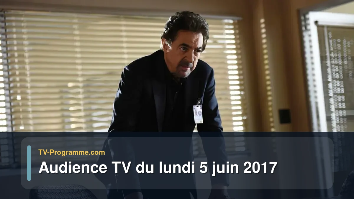 Audiences TV et audimat en prime time du Lundi 5 juin 2017