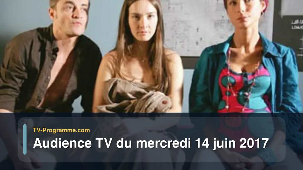 Audiences TV et audimat en prime time du Mercredi 14 juin 2017