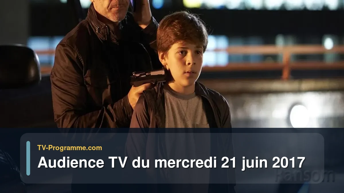Audiences TV et audimat en prime time du Mercredi 21 juin 2017